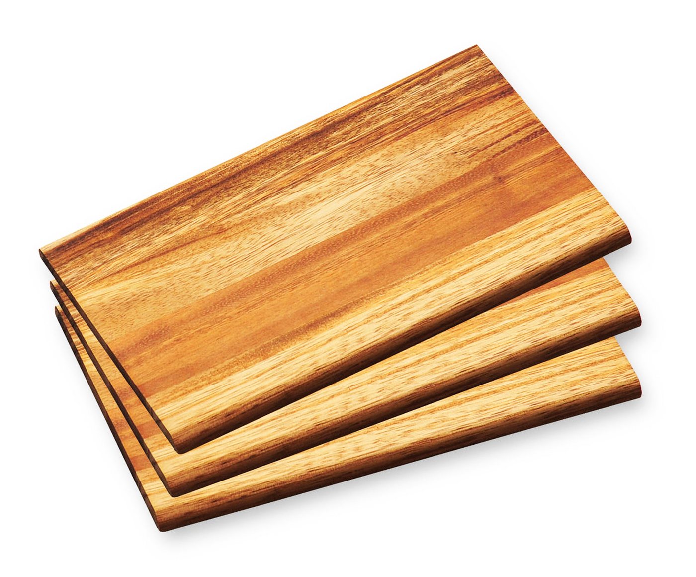 Kesper Frühstücksbrett 3x FRÜHSTÜCKSBRETTCHEN Akazien Holz 23x15x1cm Schneidbrett 28403, (3-St), Frühstücksbrett von Kesper