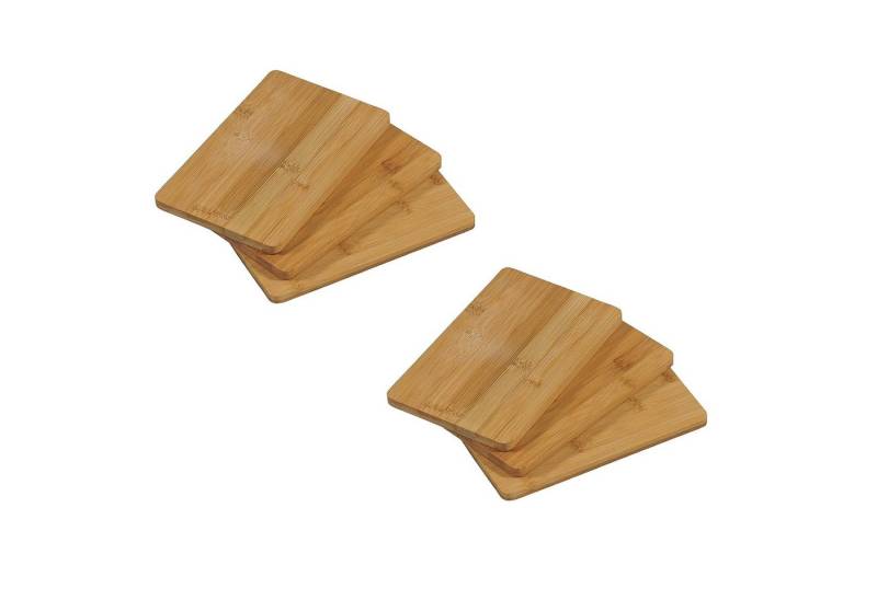 Kesper Frühstücksbrett Frühstücksbrettchen Set, 6er Pack, Bambusholz, Bambusholz, (6-St), strapazierfähig & langlebig, stilvolle Ergänzung für jede Küche von Kesper