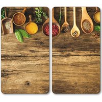 Kesper - Herdabdeckplatten spices, 2er-Set, Glas von Kesper