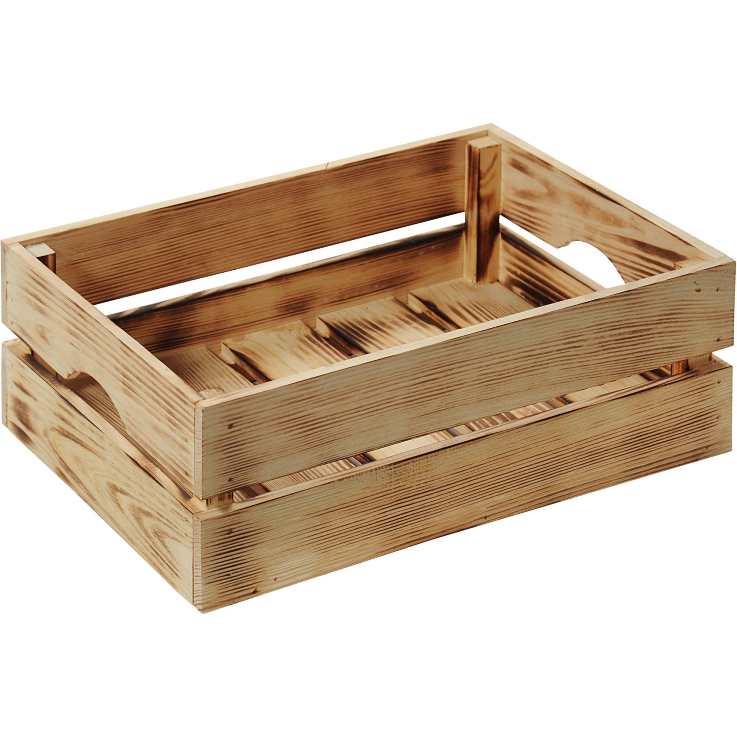 Kesper Holzkiste Kiefer geflammt 15 cm x 30 cm 40 cm 18 l von Kesper