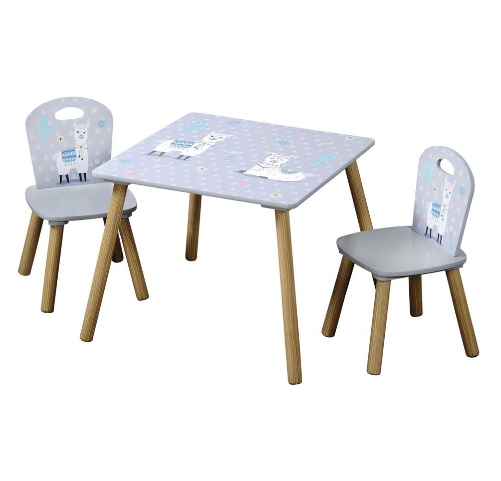 Kesper Kindersitzgruppe 1 Kindertisch mit 2 Stühlen, Alpaka FSC von Kesper