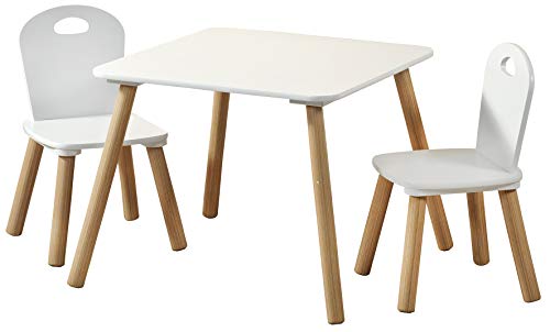Kesper| Kindertisch mit 2 Stühlen, Material: Faserplatte, Maße: 55 x 55 x 45 cm, Farbe: Weiß | 17712 13 Kesper| Kindertisch mit 2 Stühlen, Material: Faserplatte, Maße: 55 x 55 x 45 cm, Farbe: Weiß | 17712 13 von Kesper