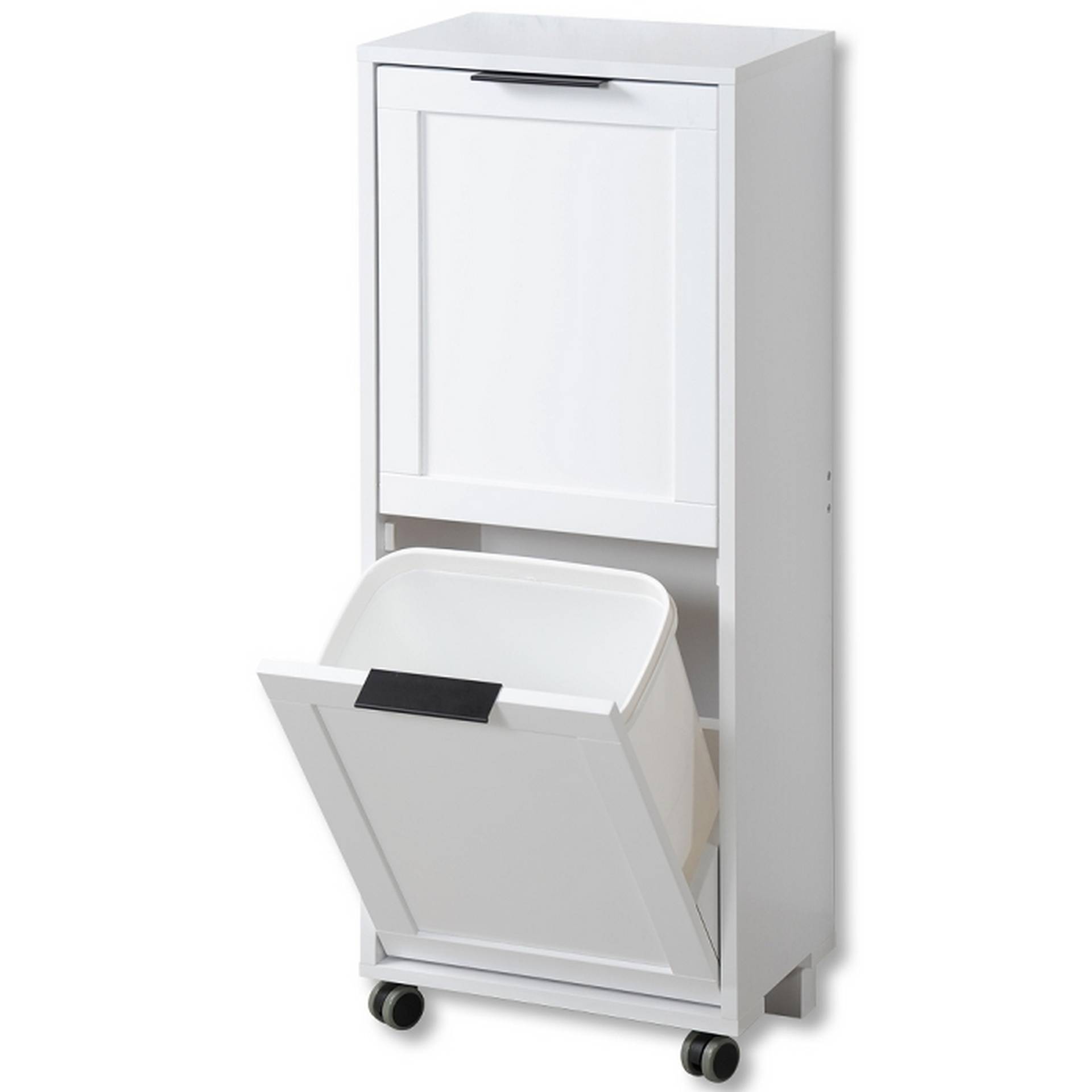 Kesper Küchenwagen weiß mit Mülltrennsystem 35 x 89 x 23 cm Kesper Küchenwagen weiß mit Mülltrennsystem 35 x 89 x 23 cm von Kesper