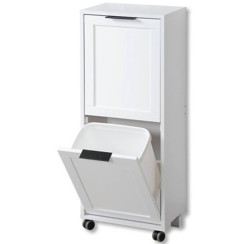 Kesper Küchenwagen weiß mit Mülltrennsystem 35 x 89 x 23 cm von Kesper