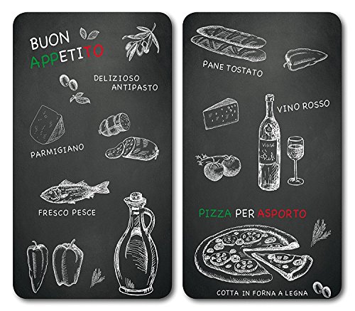 Kesper | Multi-Glasschneideplatte 2er Pack, Material: Glas, Maße: 52 x 30 x 0.5 cm, Motiv: Ristorante, Farbe: Schwarz | 36538 13 Kesper | Multi-Glasschneideplatte 2er Pack, Material: Glas, Maße: 52 x 30 x 0.5 cm, Motiv: Ristorante, Farbe: Schwarz | 36538 13 von Kesper