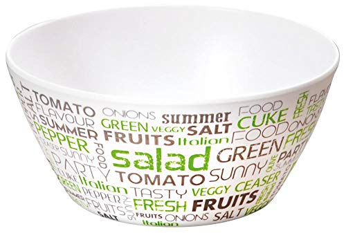 Kesper Obst-und Salatschüssel Salad, aus Melamin Kunststoff hergestellt, robust und spülmaschinengeeignet, Maße: 7 x 15 cm, 32619 von Kesper