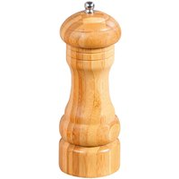 Kesper Pfeffermühle aus Bambus, Ø 5,8 cm, Höhe 16,5 cm, mit Keramik-Mahlwerk, kleine Ausführung, FSC-zertifiziert, naturfarben von Kesper