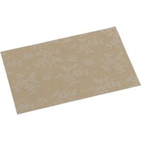 Kesper Platzset, Kunststoff, PVC, braun, Blumenmuster, 43 x 29 x 0,1 cm von Kesper