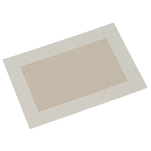 Kesper Platzset, Tischset Woven Creme beige mit Rand 43x29cm Kunststoff von Kesper