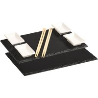 Kesper Schieferplatte inkl. 2 Dipschalen, Schiefer von Kesper