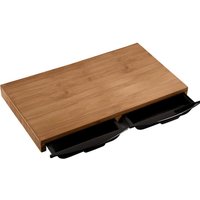 Kesper Schneidbrett natur Holz Bambus B/H/L: ca. 28,5x4,5x50 cm von Kesper