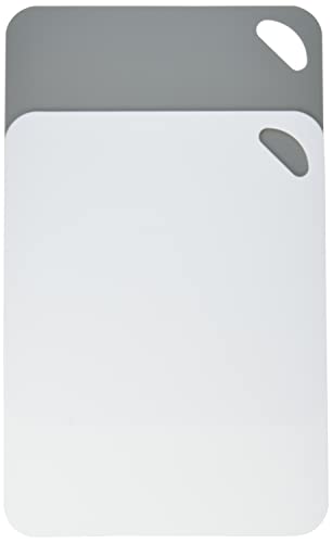 Kesper 30540 Schneidunterlage 2-er Pack flexibel 38 x 29 x 0.2 cm, weiß/grau von Kesper