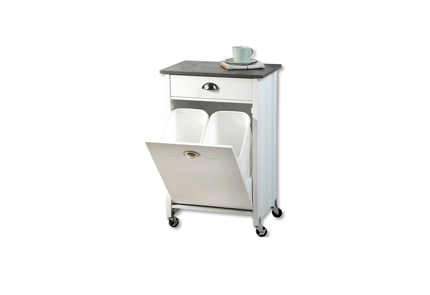 Kesper Schuhschrank Kesper, Küchenwagen mit Mülltrennsystem, Material: Faserplatte, Maß Kesper Schuhschrank Kesper, Küchenwagen mit Mülltrennsystem, Material: Faserplatte, Maß von Kesper