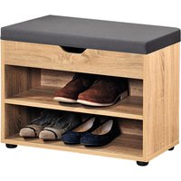 Kesper Schuhschrank mit Sitzkissen Eiche Spanplatte B/H/L: ca. 30x45x60 cm von Kesper