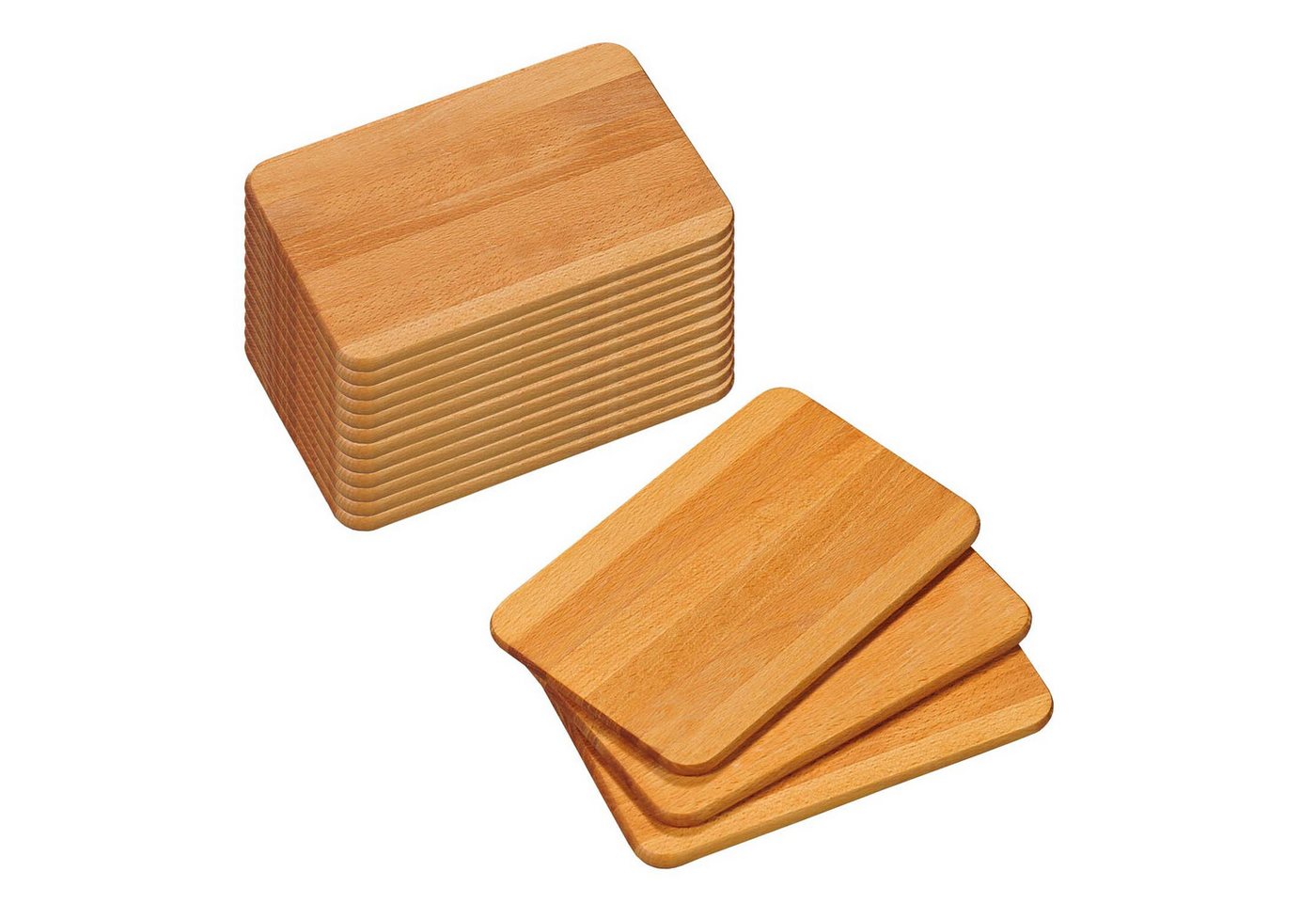 Kesper Frühstücksbrett 15 Stück Frühstücksbrettchen, Buche - 23 x 15cm, Holz, (15-St), zum Brandmalen oder für eine Laser Gravur geeignet Kesper Frühstücksbrett 15 Stück Frühstücksbrettchen, Buche - 23 x 15cm, Holz, (15-St), zum Brandmalen oder für eine Laser Gravur geeignet von Kesper