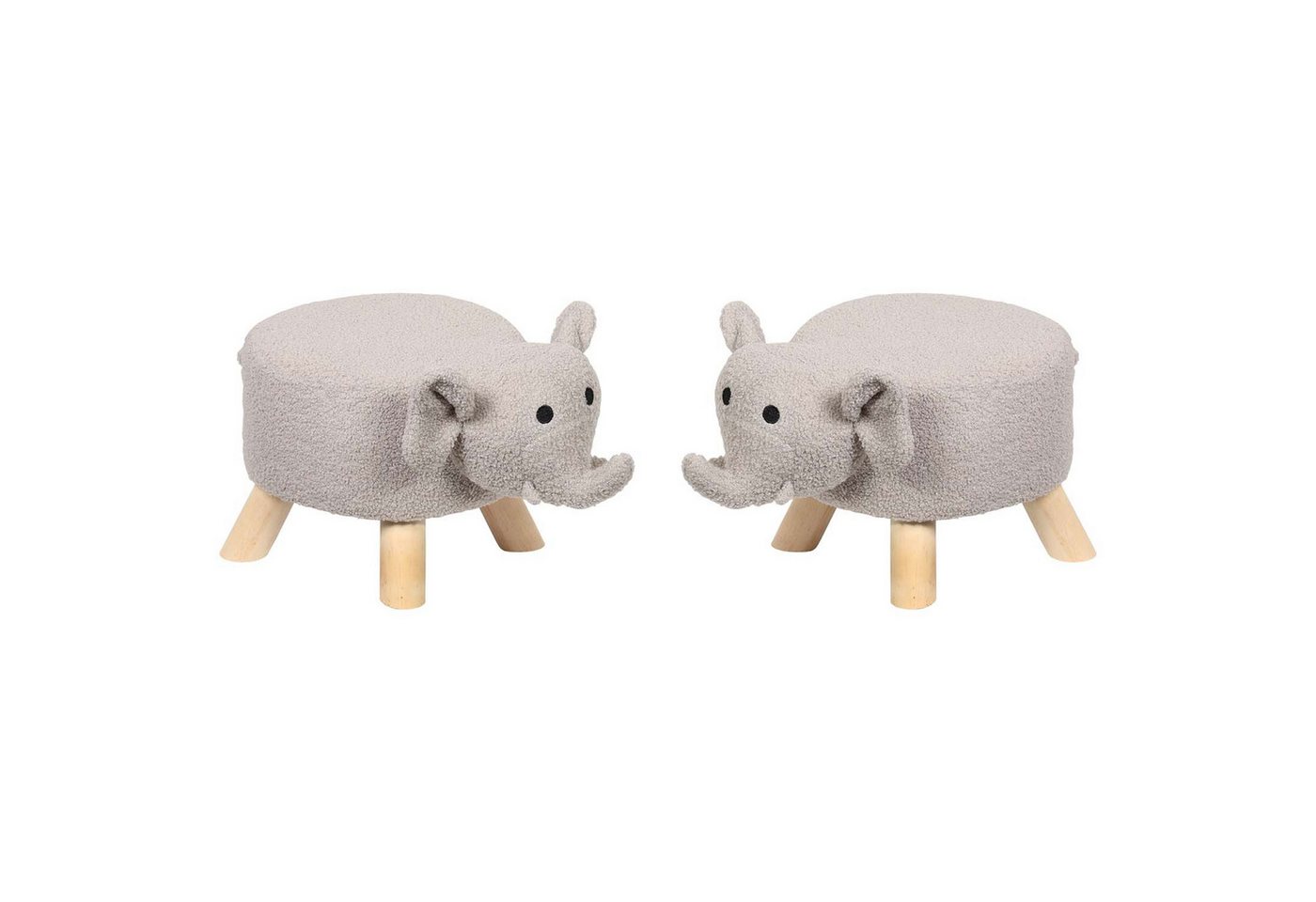 Kesper Kinderhocker 2er Set Kinderhocker - Elefant, hellgrau (2 St) Kesper Kinderhocker 2er Set Kinderhocker - Elefant, hellgrau (2 St) von Kesper