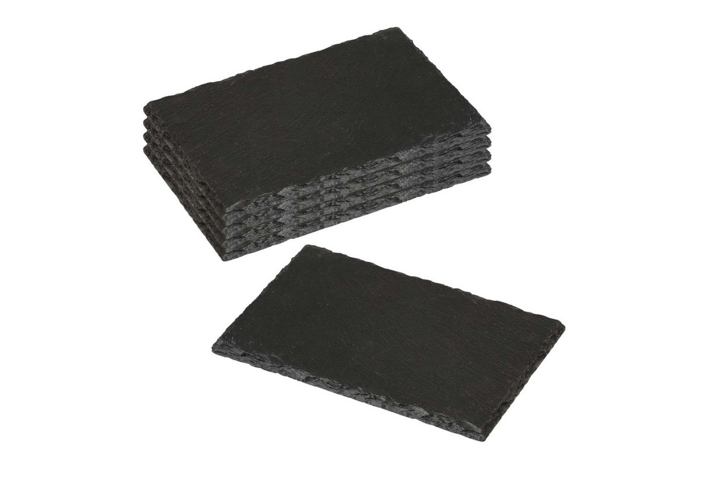Kesper Servierbrett 5 Stück Buffetplatte aus Schiefer - 22 x 14 cm, Schiefer, (5-St), naturbelassener Rand Kesper Servierbrett 5 Stück Buffetplatte aus Schiefer - 22 x 14 cm, Schiefer, (5-St), naturbelassener Rand von Kesper