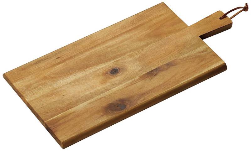 Kesper Servierbrett Schneide- & Servierbrett mit Tragegriff - Akazienholz - 45 x 22cm von Kesper