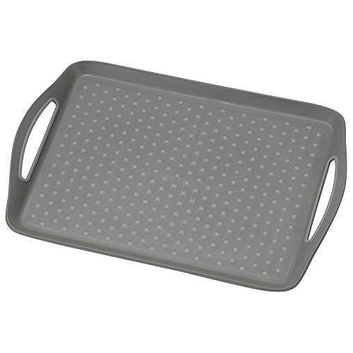 Kesper |Serviertablett, Material: Kunststoff, Maße: B 45,3 x T 32 x H 4,5 cm, Farbe: Grau | 77207 von Kesper
