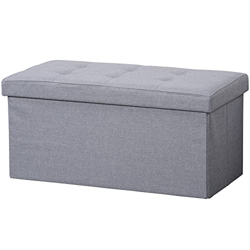 Kesper |Sitzbank, Material: Polyester, Maße: B 76 x T 38 x H 38 cm, Farbe: Grau | 15952 von Kesper