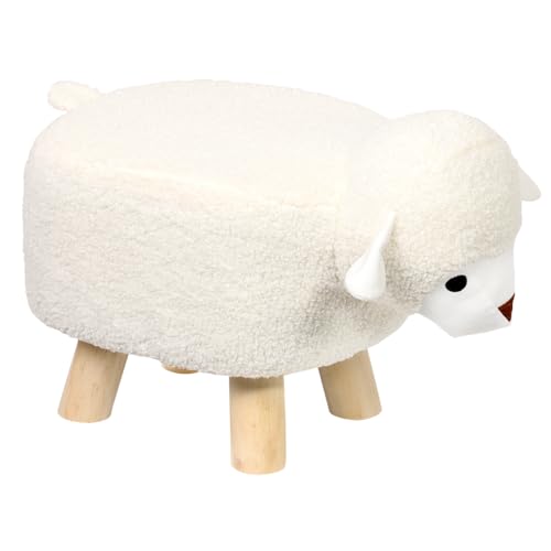 Kesper - Sitzhocker Schaf-Design - ca. 47 ×25 ×25 cm - FSC®-Kiefernholz - Polyester - bis 50 kg – montiert - 17450 von Kesper