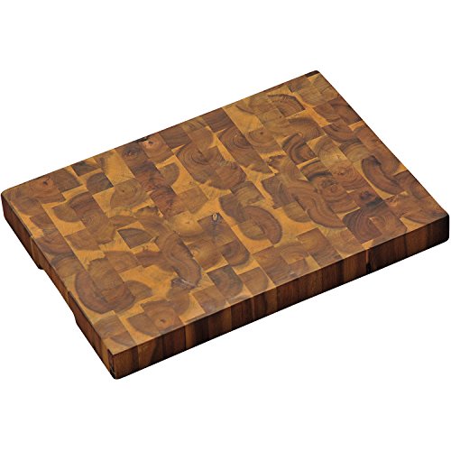 KESPER | Profi-Schneidbrett, Material: Akazienholz (Stirnholz), Maße: 42 x 30 x 4 cm, Farbe: Braun, Natur | 28151 von Kesper