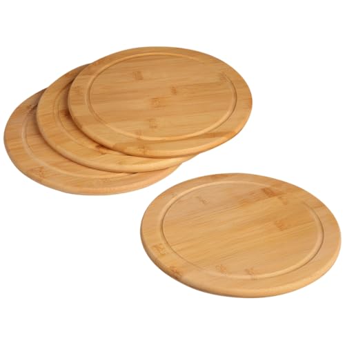 Kesper Vesperteller Set rund Ø 25 cm – 4-teiliges Frühstücksteller-Set aus FSC-zertifiziertem Bambus – Brotzeitteller mit Saftrille – natürlich, robust & messerschonend - 5844215 Kesper Vesperteller Set rund Ø 25 cm – 4-teiliges Frühstücksteller-Set aus FSC-zertifiziertem Bambus – Brotzeitteller mit Saftrille – natürlich, robust & messerschonend - 5844215 von Kesper