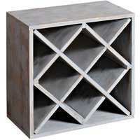 Kesper Weinregal stapelbar grau Holz B/H/L: ca. 50x20x20 cm von Kesper