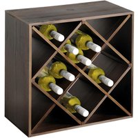 Kesper Weinregal stapelbar natur Holz B/H: ca. 25x50 cm von Kesper