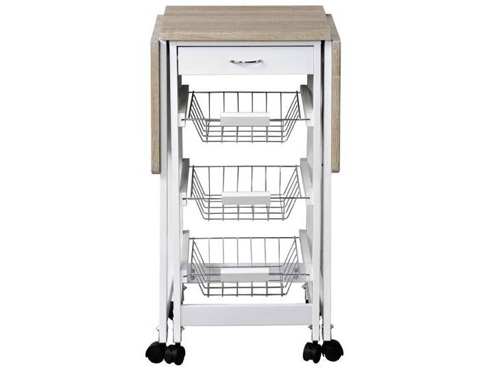 Küchenwagen mit 2 ausrollbare Arbeitsplatten weiß Küchenwagen mit 2 ausrollbare Arbeitsplatten weiß von Kesper