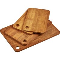 Schneidebretter aus dunklem Bambus, 4er-Set von Kesper
