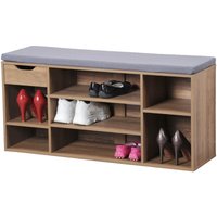 Schuhschrank mit Schublade und weichem Sitz, 101 x 29 x 48 cm von Kesper