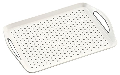 Serviertablett mit Anti-Rutsch-Noppen, weiß von Kesper
