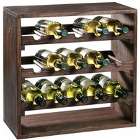 Weinregal, Regal mit Regalen für 15 Flaschen mit der Möglichkeit, ein großes Modul zu schaffen Kesper von Kesper