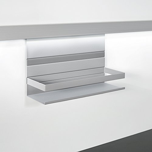KESSEBÖHMER Linero MosaiQ Universalablage 350 x 110 x 200 mm mit Rahmen titangrau / Relingsysteme von Kesseböhmer
