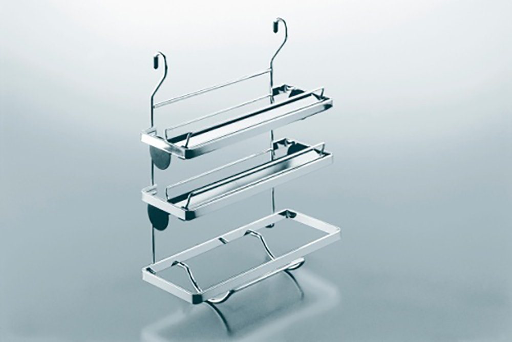 Kesseböhmer Küchenrückwand Kesseböhmer Linero 2000 Relingsystem - Rollenhalter 3-etagig, chrom Kesseböhmer Küchenrückwand Kesseböhmer Linero 2000 Relingsystem - Rollenhalter 3-etagig, chrom von Kesseböhmer