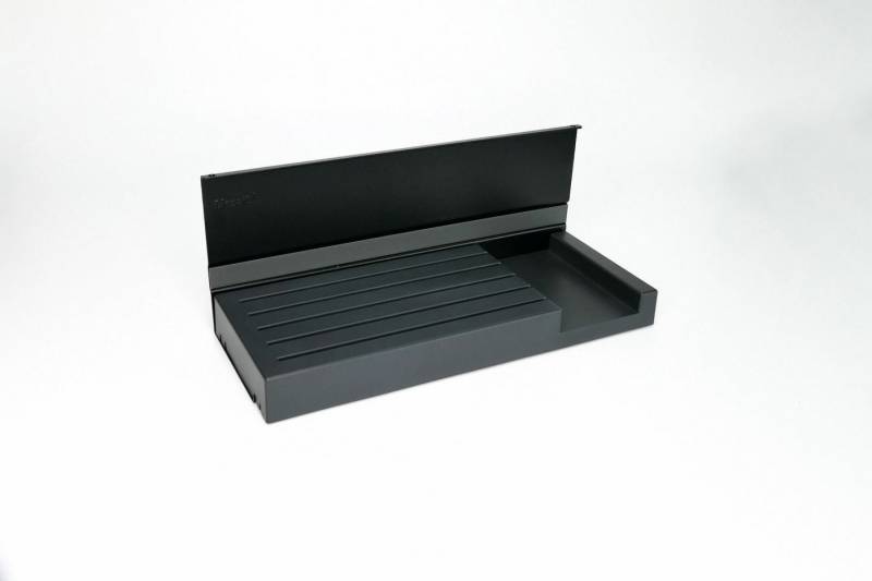 Kesseböhmer Küchenrückwand Linero MosaiQ Messerhalter magnetisch Kunststoff in tiefschwarz matt von Kesseböhmer