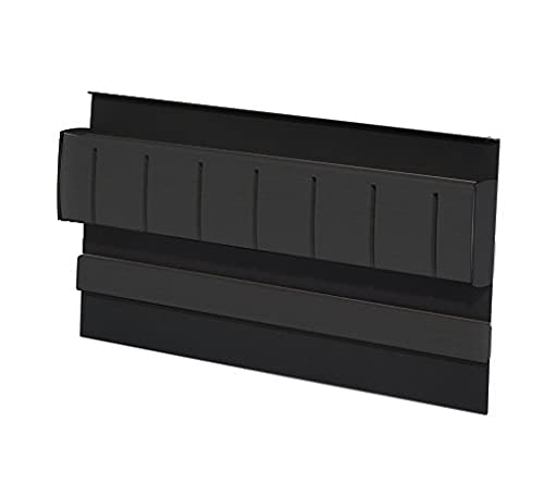 Linero MosaiQ Magnet-Messerhalter mit Kunststoffblock 350 x 45 x 200 mm Schwarz/schwarz matt/Messerhalter/Relingsystem/Kesseböhmer von Kesseböhmer