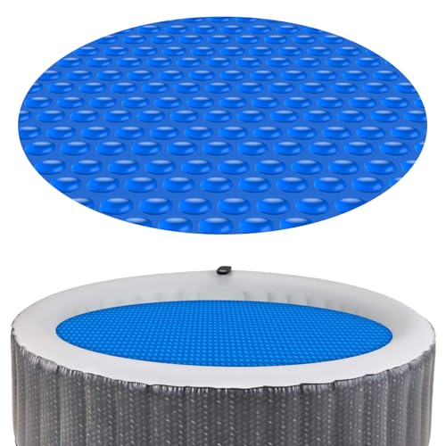 Kestnsee Hot Tub Spa Solar-Luftblasen-Abdeckung für runden aufblasbaren Whirlpool, Spa, Pool, Wärmedämmung, schwimmende Luftpolsterfolie (1,5 m) von Kestnsee
