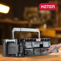 Connect Werkzeugkasten 18 x 54 cm, schwarz - Keter Connect Werkzeugkasten 18 x 54 cm, schwarz - Keter von Keter