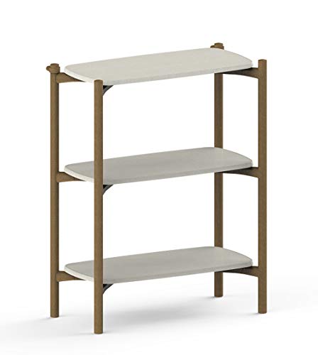 FOM by KETER 3 Tier BASE Modern Bookshelf Wall Mounting Shelving System Made with Sustainable Manufacturing – Perfect for Home Décor, Office Storage and Organization, white FOM by KETER 3 Tier BASE Modern Bookshelf Wall Mounting Shelving System Made with Sustainable Manufacturing – Perfect for Home Décor, Office Storage and Organization, white von Keter