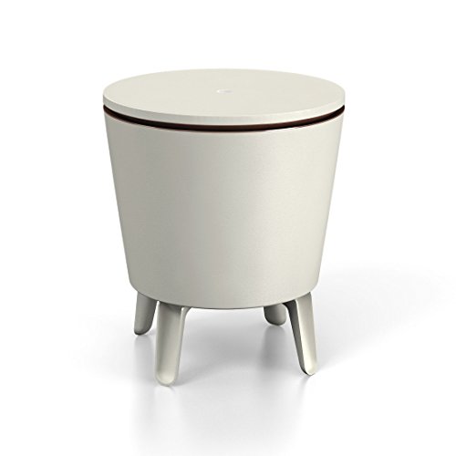 Keter 17186745 Café- und Loungetisch Cool Bar, Kunststoff, beige/braun, ausziehbar von Keter