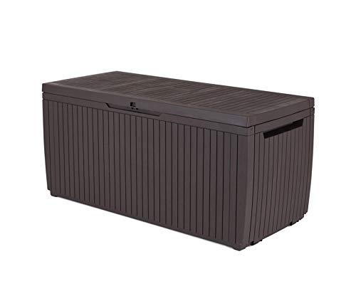 Keter 6048 Auflagen und Universal Wood Style Box, Springwood, braun, 305 L von Keter