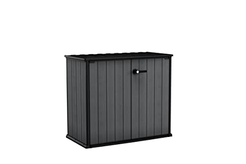 Keter Cortina Bella Aufbewahrungsbox, 1000l Fassungsvermögen, Außenmaße B/T/H 139.5x77x120cm, Evotech Material, Wasserdicht von Keter