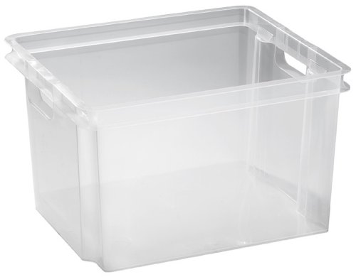 Keter Crownest Box 30 l, Transparent, 42.6 X 36.1 X 26 cm von Allibert