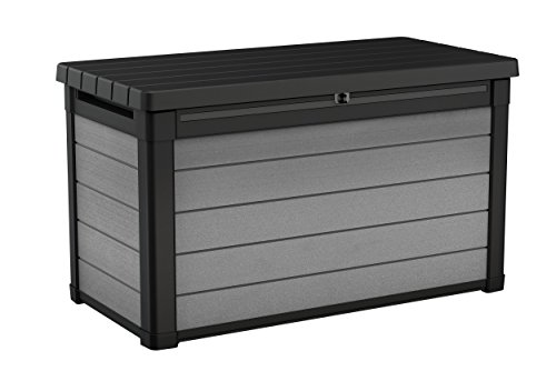 Keter Denali Kissenbox, 380 L, Grau/braun, 122.9 x 62.1 x 70.59 cm von Keter