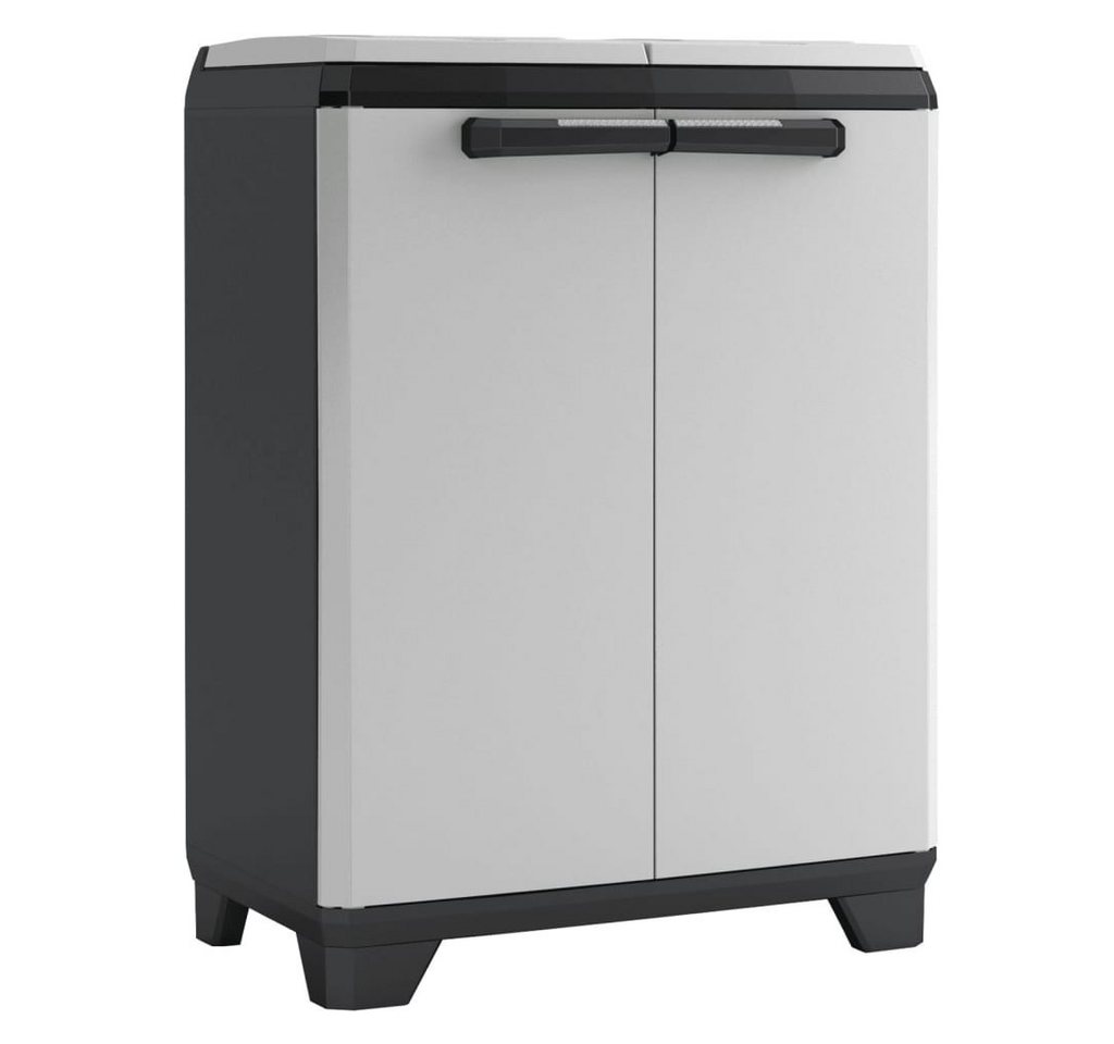 Keter Fächerschrank Recyclingschrank Split Premium Grau und Schwarz 92 cm (1-St) von Keter