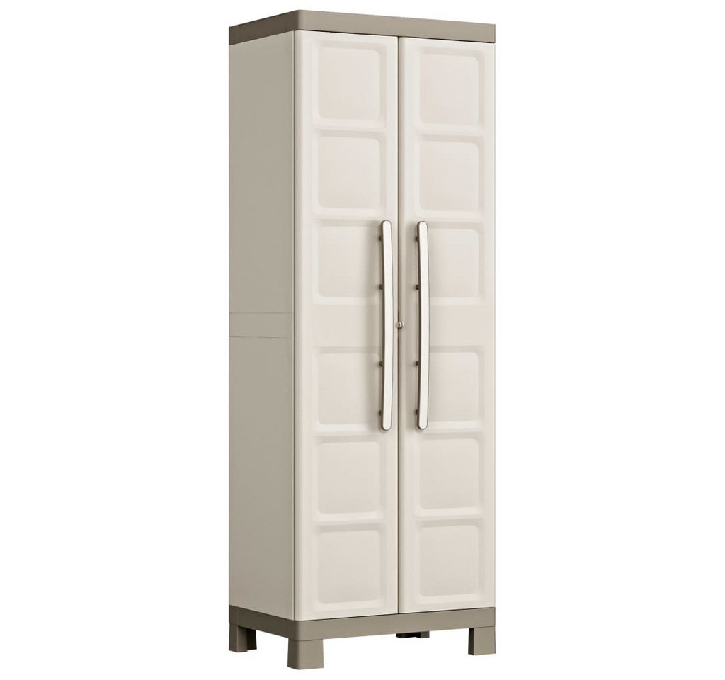 Keter Fächerschrank Universalschrank Excellence Beige und Taupe 182 cm (1-St) von Keter