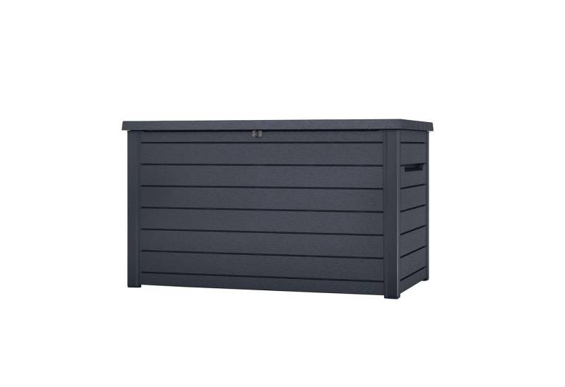 Keter Gartenbox "Ontario" 870L in Holzoptik Anthrazit 147x83x86 cm mit Gasdruckfedern von Keter