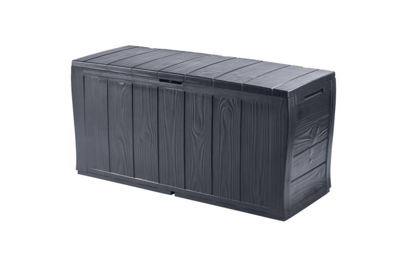 Keter Gartenbox "Sherwood" 270L Graphit Holzoptik UV-& witterungsbeständig, wasserfest von Keter